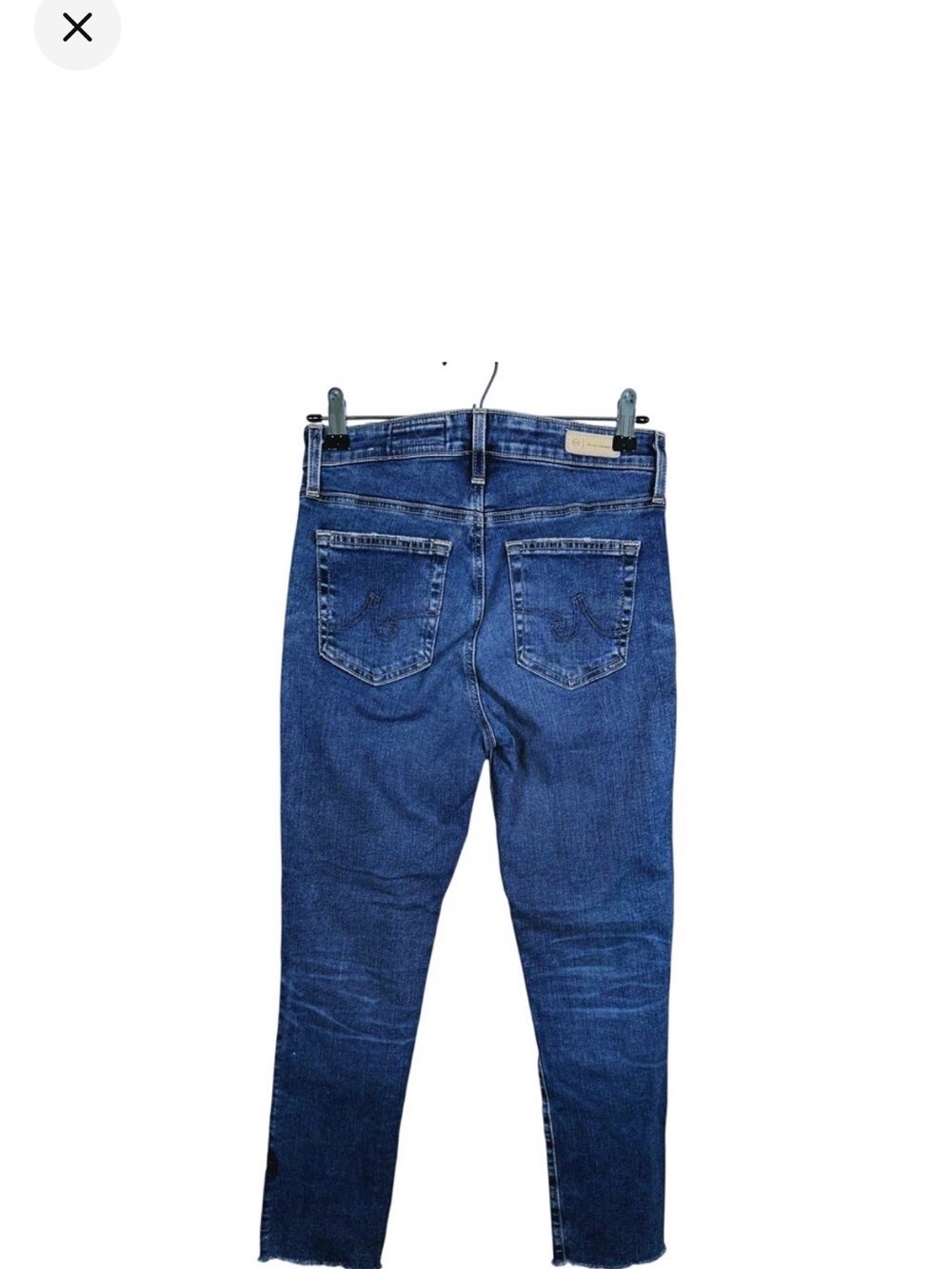 Ag Adriano Goldschmied High-Rise Straight Jeans in Medium Blue - Picture 2 of 3
